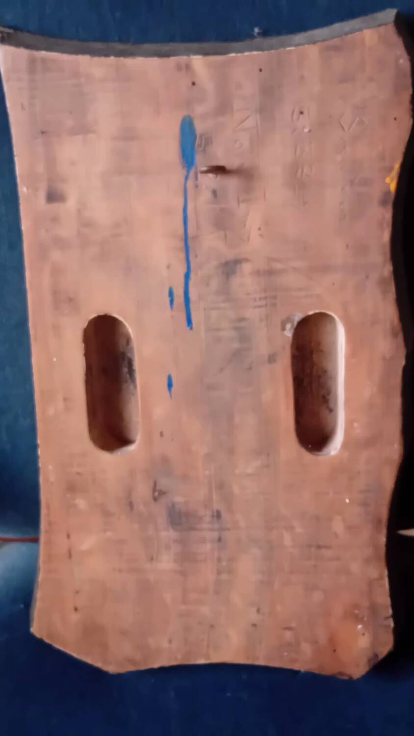 Block of old fabric printing