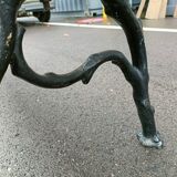 Garden bench old cast iron feet