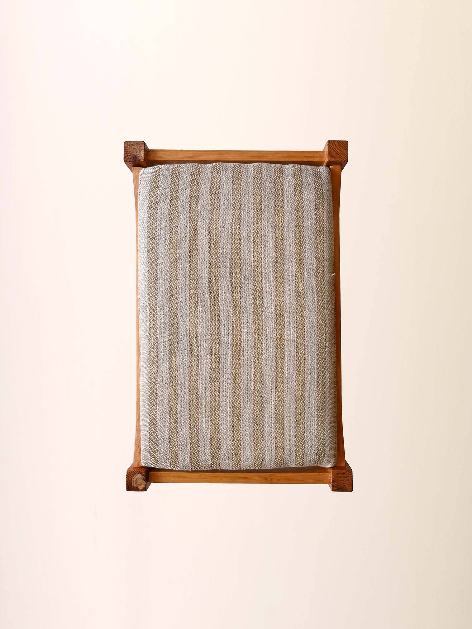 Scandinavian Oak Vintage Footstool