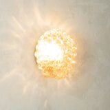 Doria Leuchten wall or ceiling lamp, Space Age design, bubble glass, 1970s