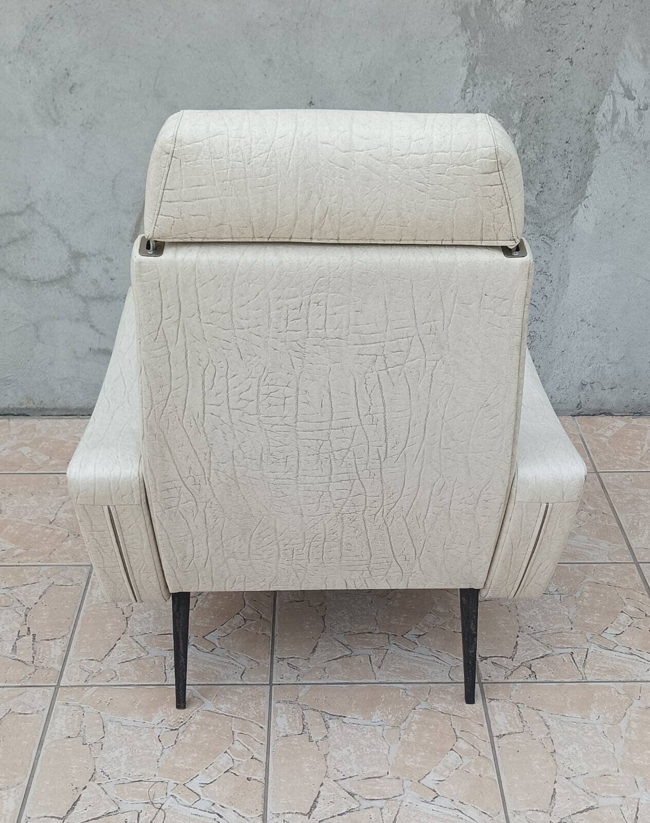Vintage BEKA armchair in faux leather
