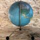 Old glass globe world map 1963