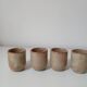 Set of 6 stoneware egg cups