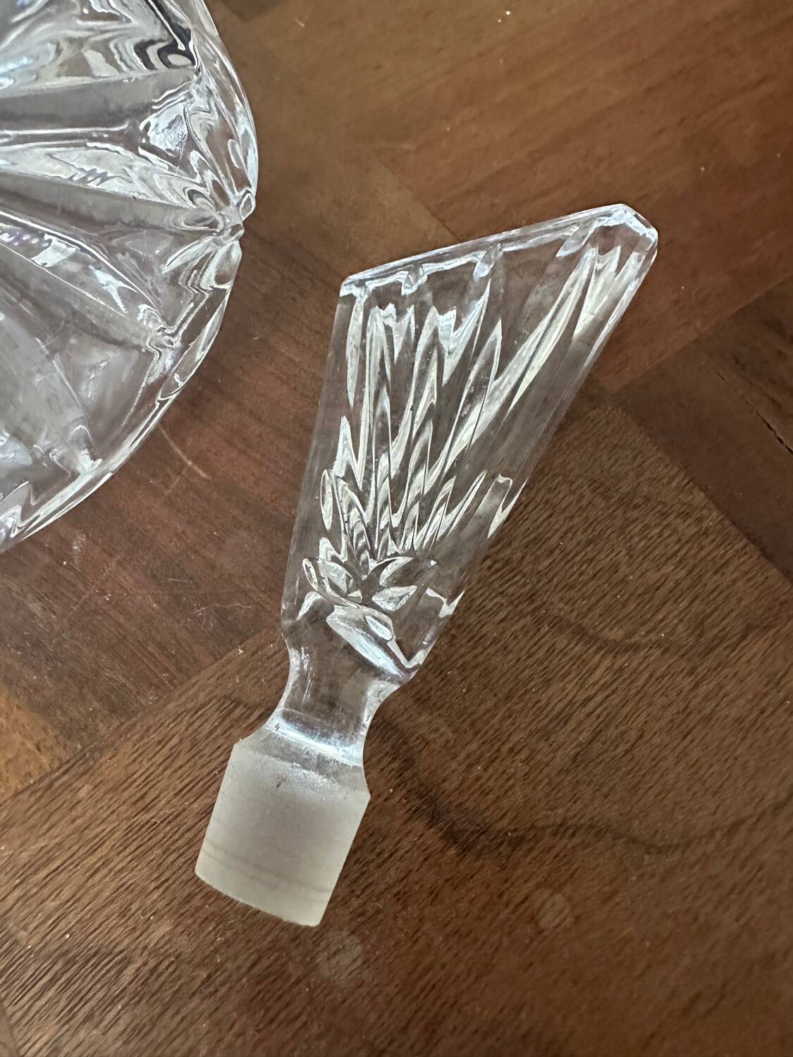 Bavarian crystal children's carafe, 1960s