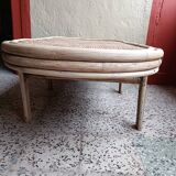 Refurbished rattan coffee table