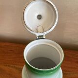 Coffee maker in enamelled sheet metal