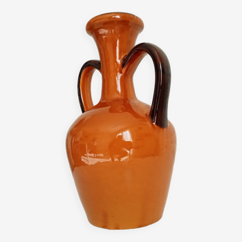 Ceramic amphora vase from the 70s Lézignan