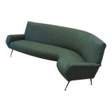 Green melange sofa, Danish design, 1970s, production: Denmark