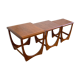 Teak trundle coffee table