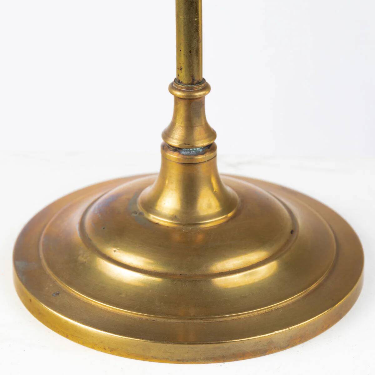1920s Art Deco Desk Lamp with Green Shade