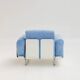 Pair of Senzafine armchairs by Eleonore Peduzzi Riva for Zanotta