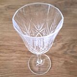 6 crystal wine glasses