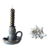 Ceramic candle holder signed Vallauris