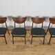 Mid-Century Rosewood Dining Chairs, Denmark, 1960s, Set of 4