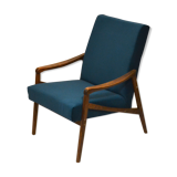 Duck blue velvet chair