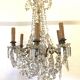 Bronze chandelier with tassels and 6 light arms