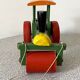 Wooden road roller tractor