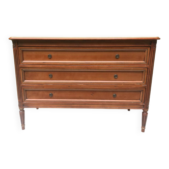 Louis XVI style chest of drawers, cherry