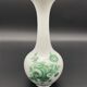 Large vase Royal Porcelain Bavaria with green flowers, 1960s.