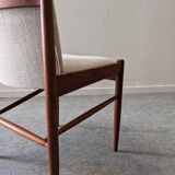 Set of 4 Danish teak chairs, 1950s-1960s