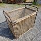 Ancient bakery cart made of rattan.