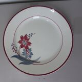 Vintage round plate from Gien model Jeannette 231110