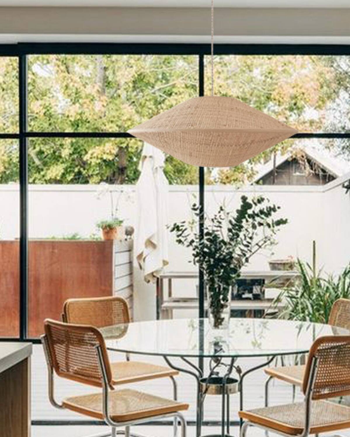 Woven rattan suspension