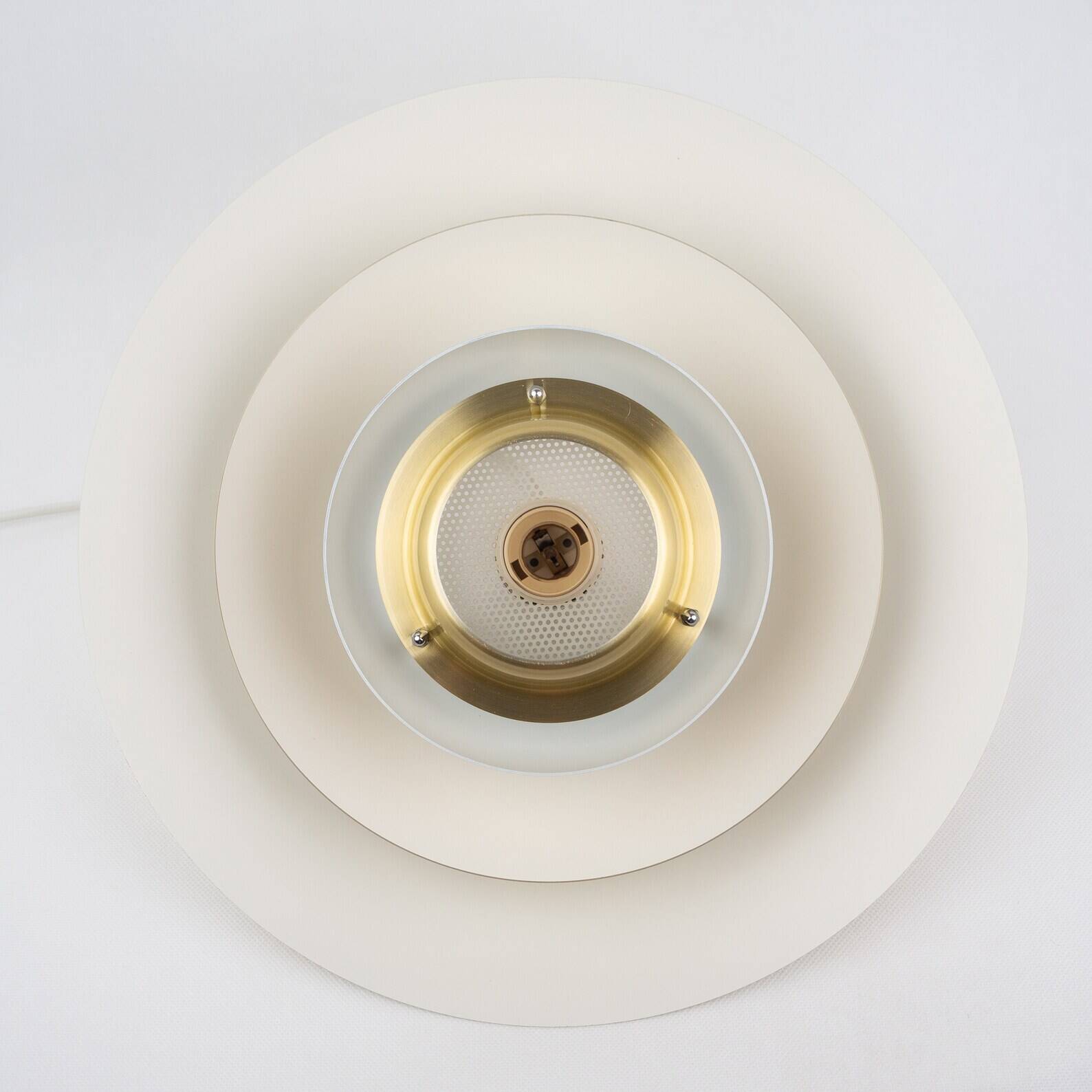 Danish vintage pendant lamp Dania by Kurt Wiborg, Jeka, 1980s