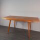 Extendable table in Beech Frantisek Jiràk by Tatra, Vintage Czechoslovak 1950s