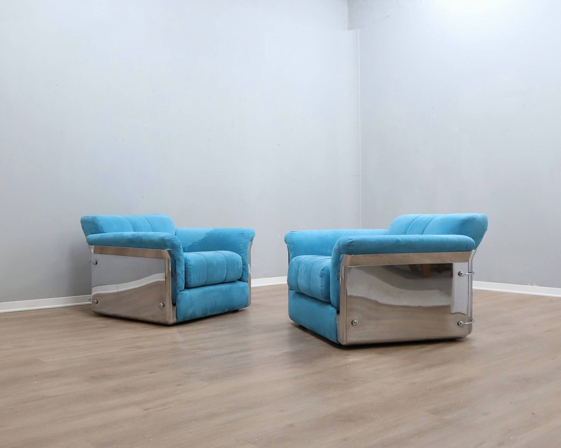 Fauteuils Larissa Saporiti des années 1970 par Vittorio Introini