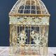 Square metal birdcage