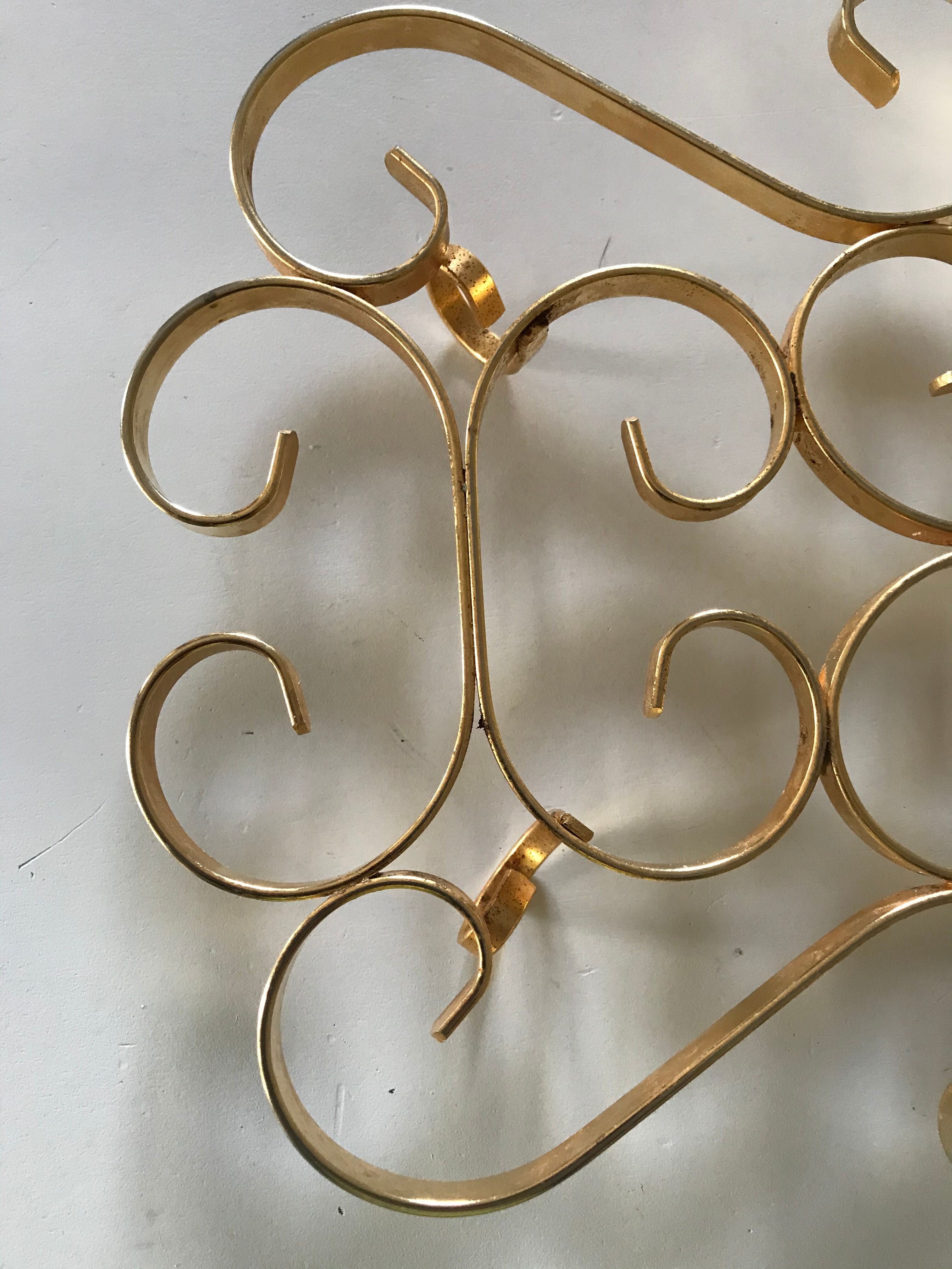 Under vintage brass plated