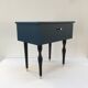 Pair of bedside tables with spindle feet