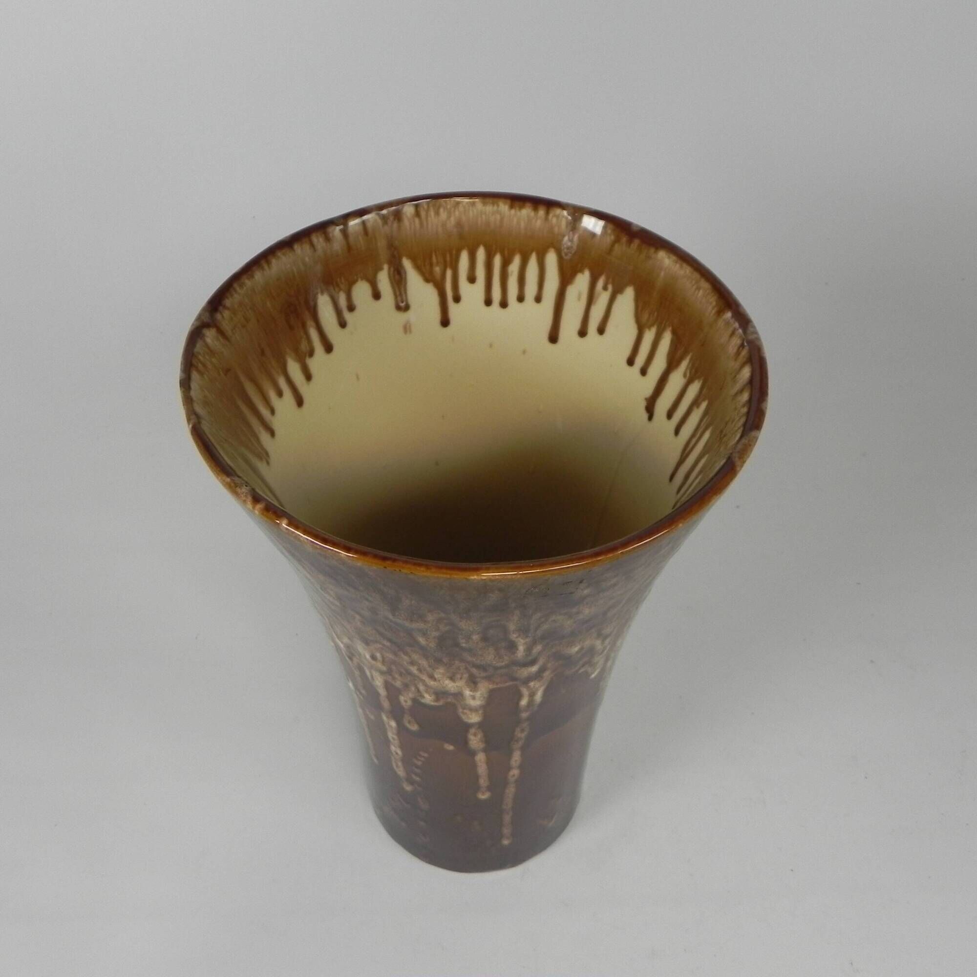 Vintage German vase with lava effect, 37 cm high, 1960s.