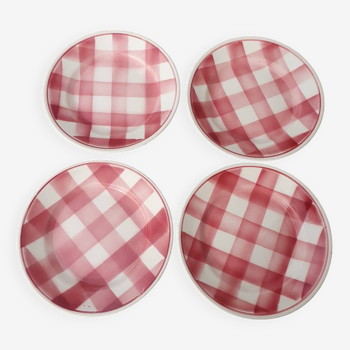 4 Givors tile soup plates