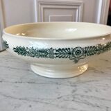 salad bowl Terre de Fer Longchamp model "Simone" late nineteenth