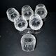 Lorraine crystal cut cognac glasses set of 6 in the style of Tommy Lemberg.