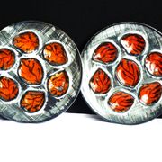 Hand-painted oyster plates - Plates from Pornic, France
