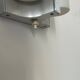 Vintage chrome and opaline metal wall light, Germany 1960