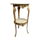 Bronze and marble side table