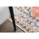 1970s Vintage Turkish Oushak Handmade Wool Cotton Red Area Rug 190x310