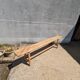 Solid oak farm bench