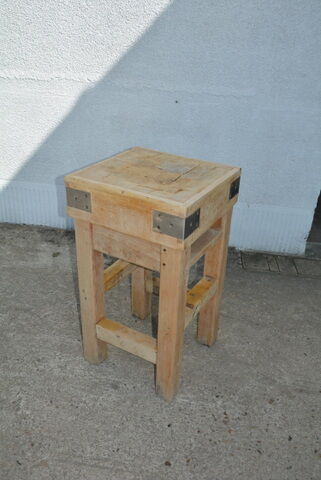Old butcher block