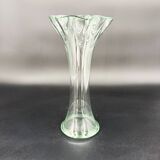 Blown glass vase in free form