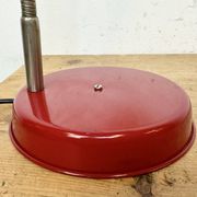 Lampe de Table Industrielle Rouge à Col de Cygne, 1960s