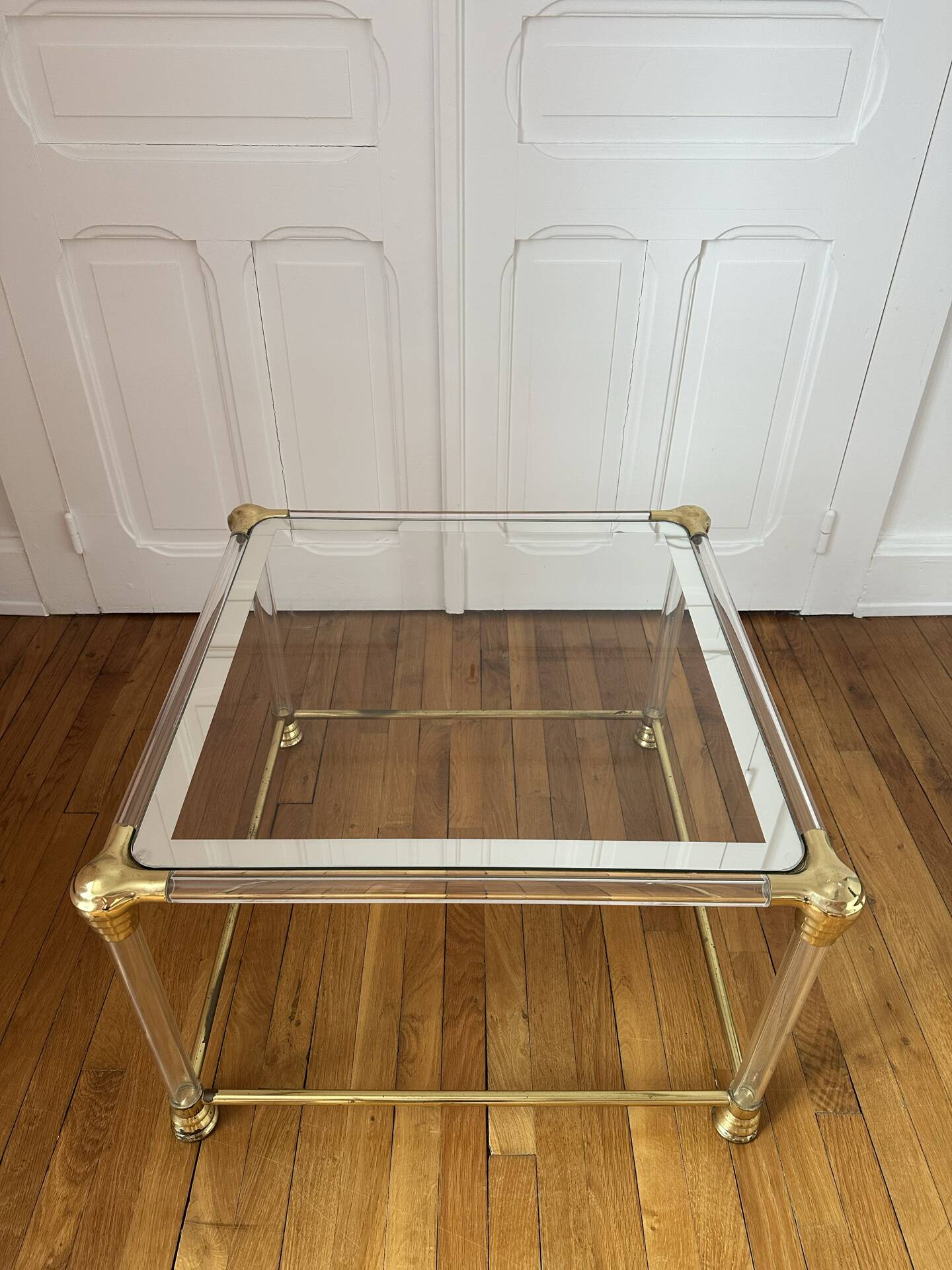 Table basse Hollywood Regency en altuglass - 1970