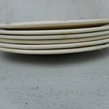 Set of 6 plates flat earthenware
