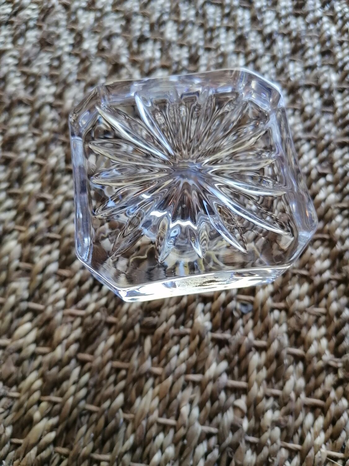 Vintage Hand Cut Crystal Whiskey Decanter