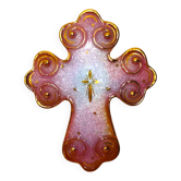 1990s Atelier P. Bonhomme Limoges Enamel Cross - Handcrafted