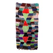 Tapis Marocain Boucherouite coloré - 90 x 187 cm